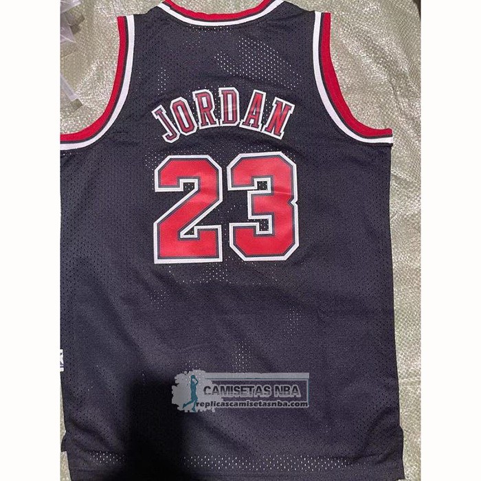 Camiseta Nino Chicago Bulls Michael Jordan NO 23 Mitchell & Ness 1997-98 Negro